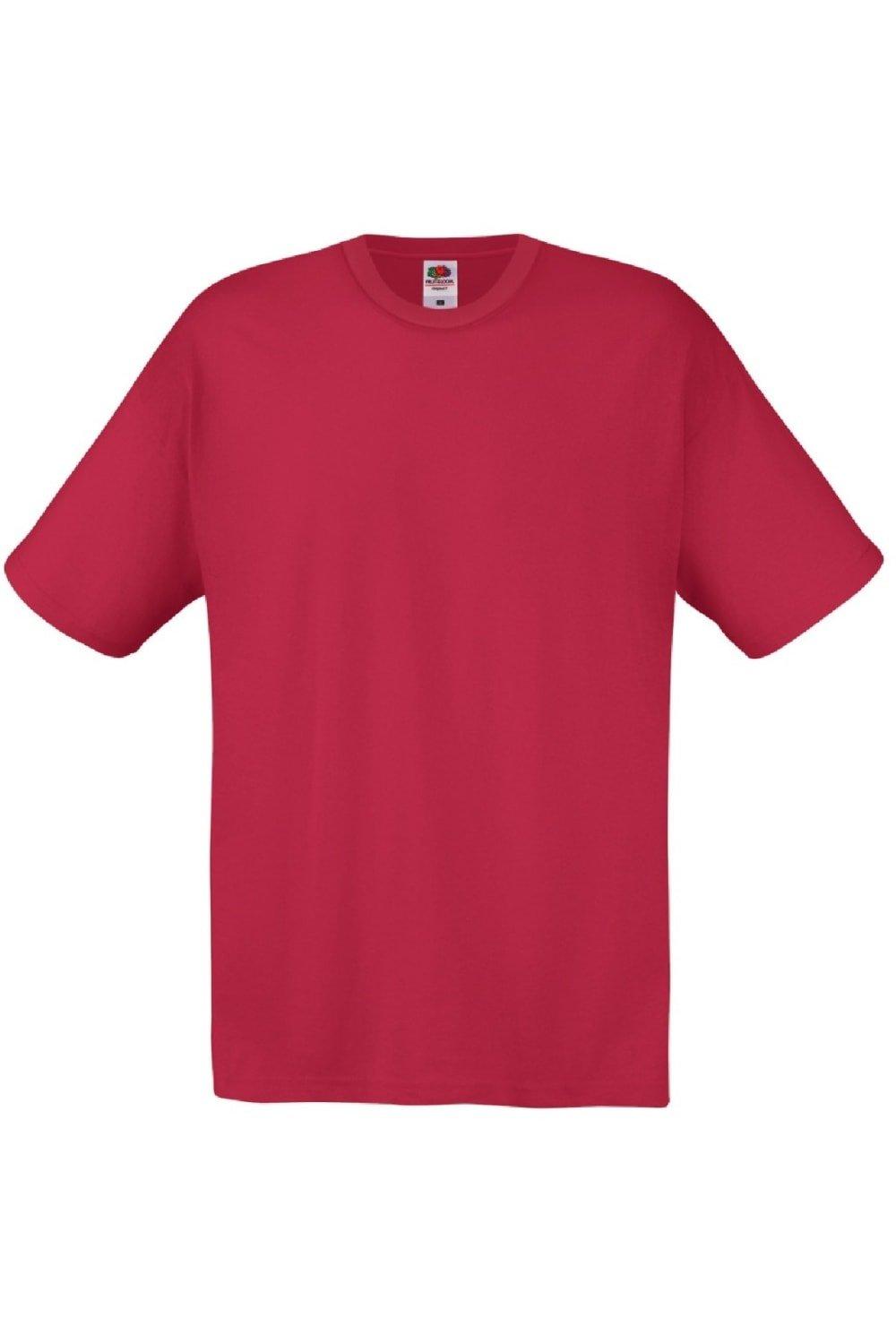 Оригинальная полноразмерная футболка Screen Stars с короткими рукавами Fruit of the Loom, красный