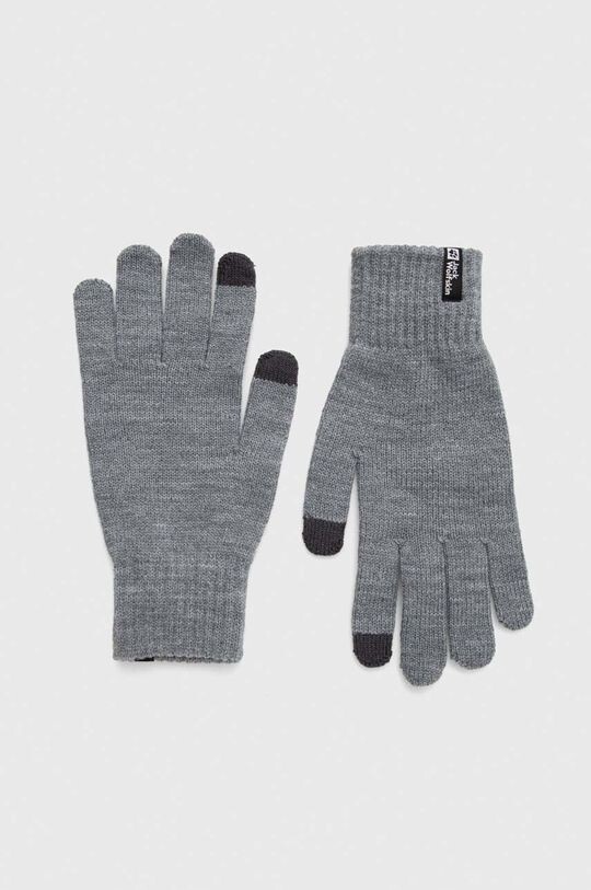 

Перчатки Джека Вольфскина Jack Wolfskin, серый