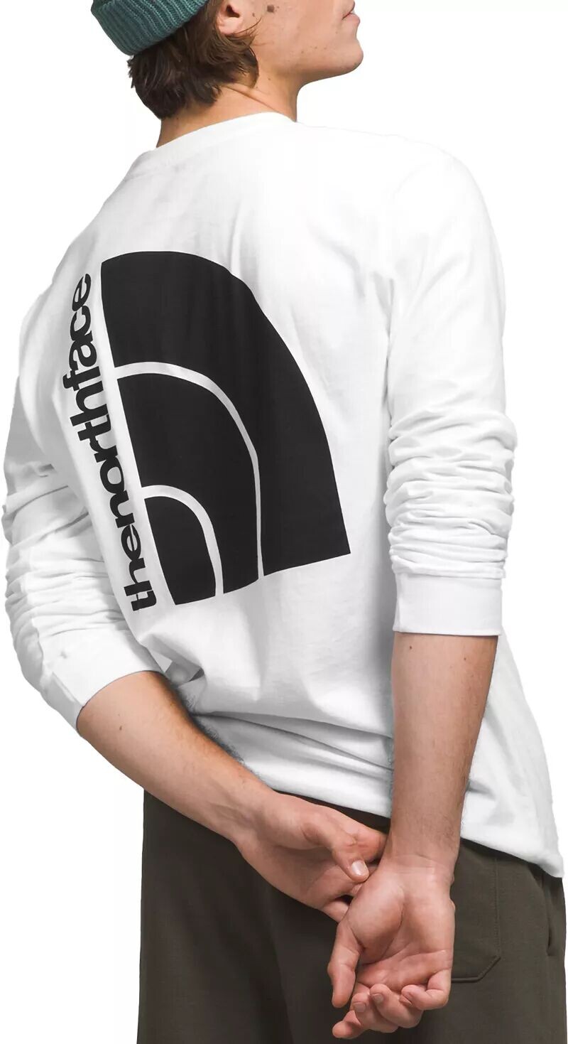 

Мужская футболка с полукупольным узором размера L/S The North Face