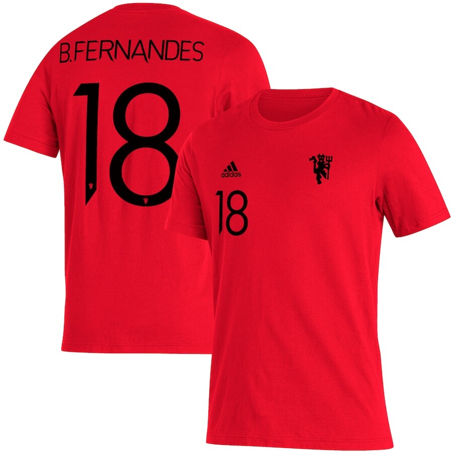 

Футболка с коротким рукавом adidas Manchester United, красный