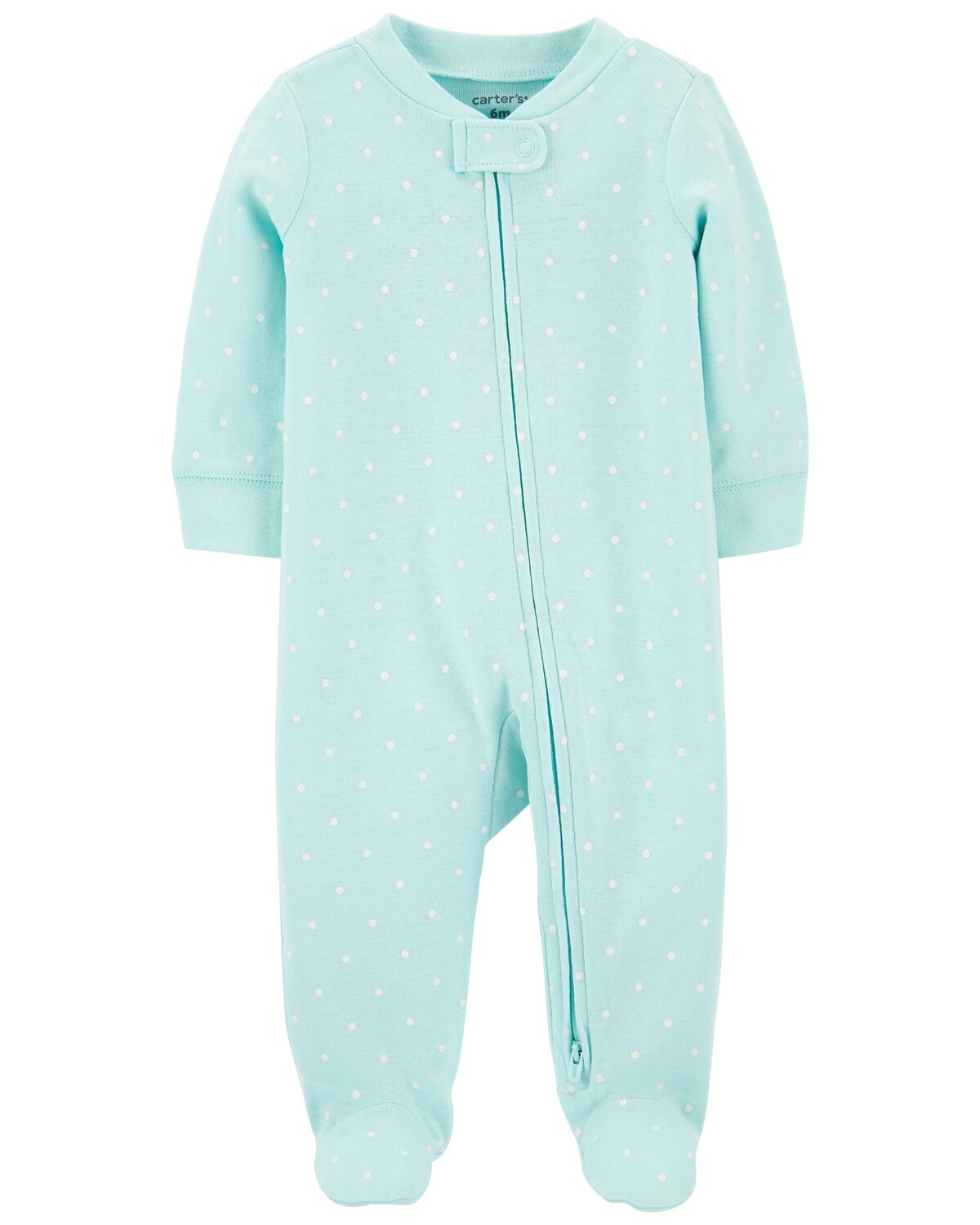 

Хлопок с двухсторонней молнией в горошек Baby Sleep & Play Carter's, синий