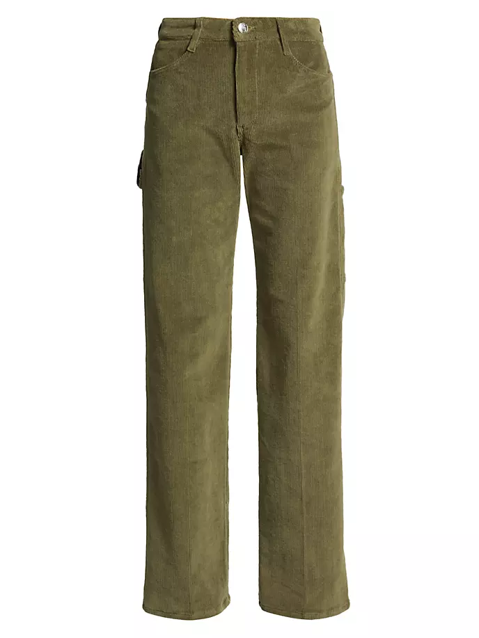 Вельветовые брюки плотника Sprwmn, цвет moss