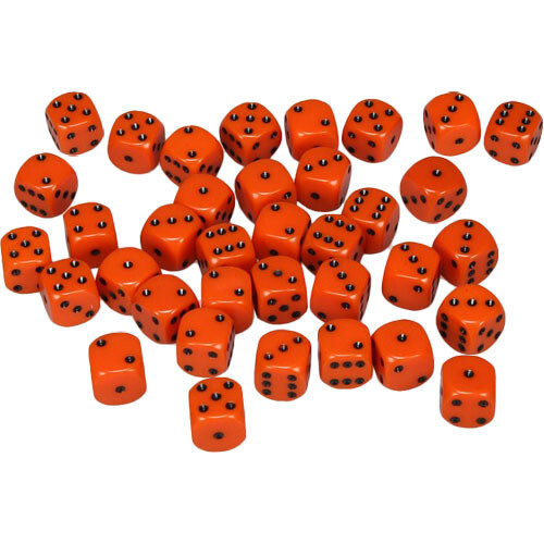 

Аксессуары Chessex Chessex 12mm d6 Set: Opaque - Orange w/Black (36)