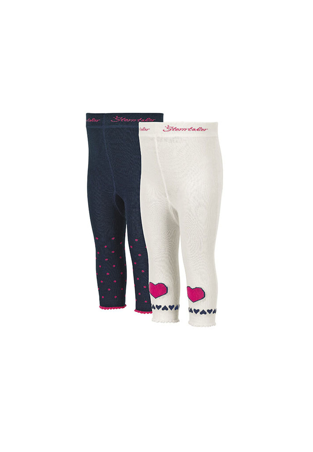 

Леггинсы Sterntaler Leggins Herz + Tupfen, 2er Pack, темно синий