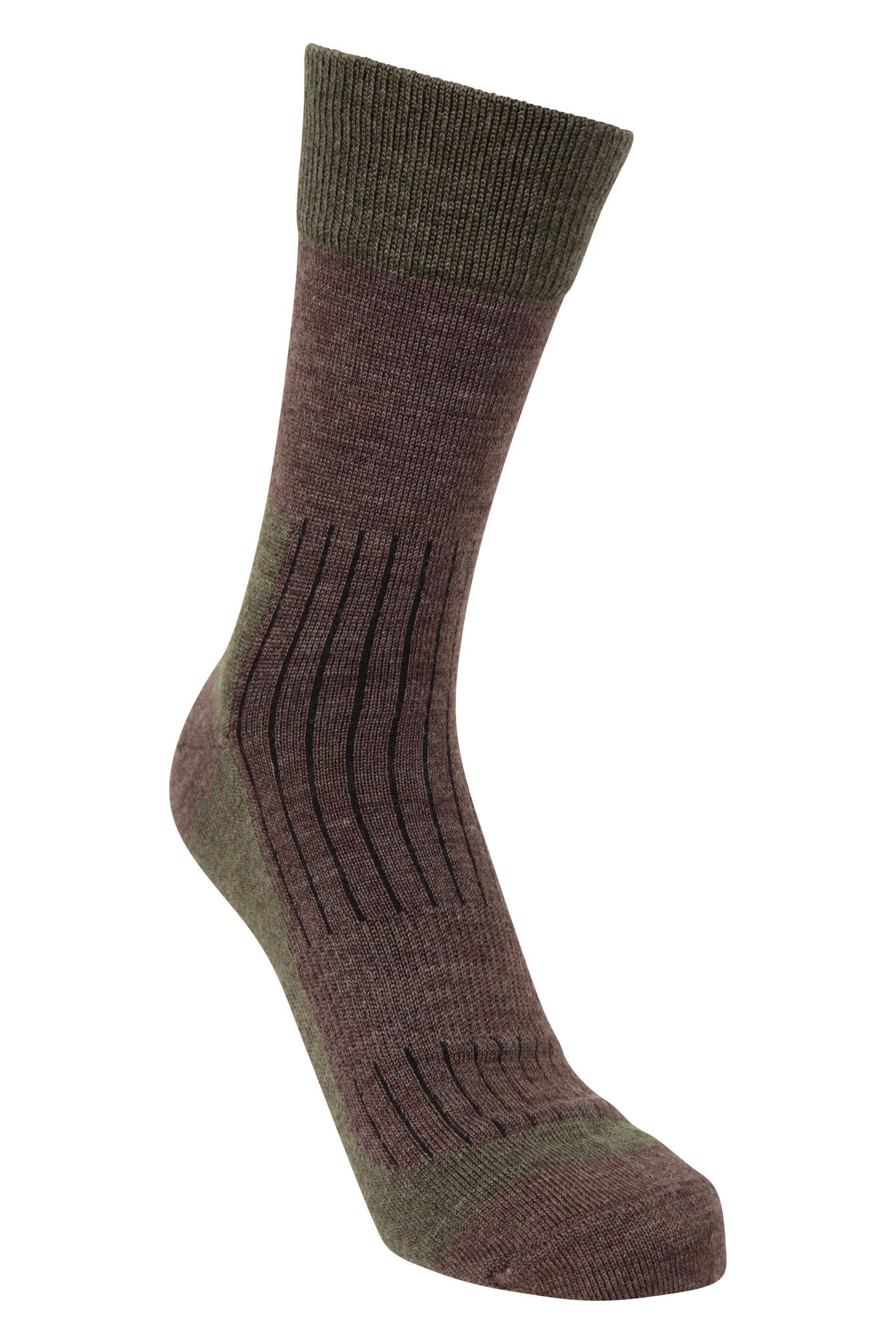 Носки из мериноса до середины икры легкие, прочные и дышащие Mountain Warehouse, хаки носки мужские утепленные из шерсти мериноса 5 пар