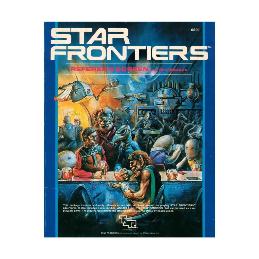 

Экран судьи с нападением на звездолет «Омикрон», Star Frontiers