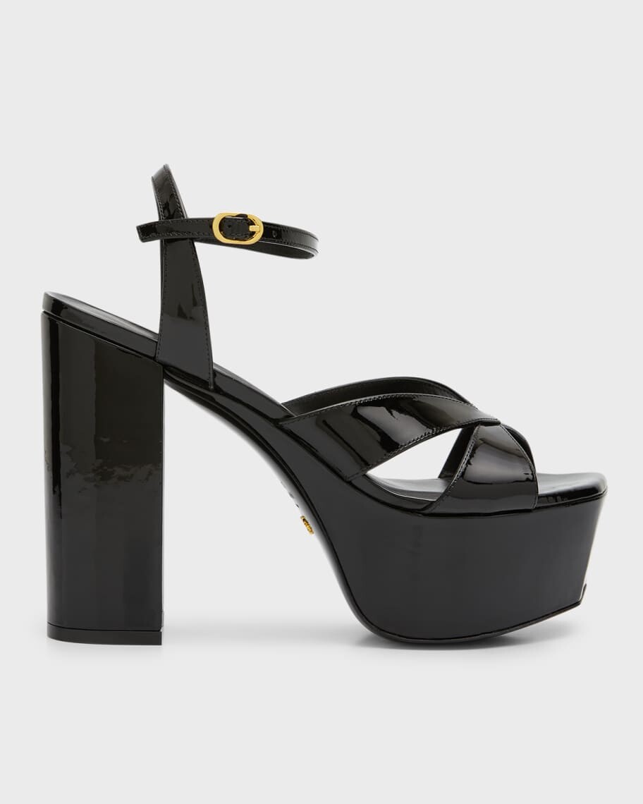 

Босоножки на платформе с ремешком на щиколотке Miami Crisscross Stuart Weitzman