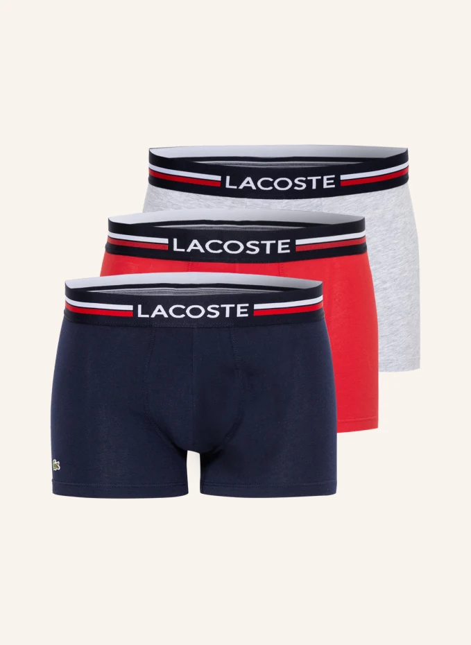 

Комплект из 3 боксеров Lacoste, синий