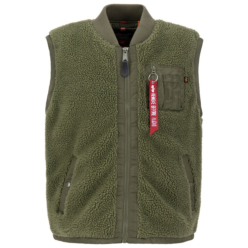 

Жилет Alpha Industries Teddy, зеленый
