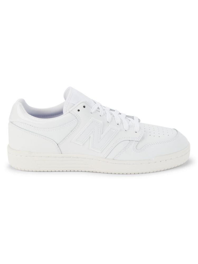 

Кроссовки 160 из перфорированной лакированной кожи и кожи New Balance, белый