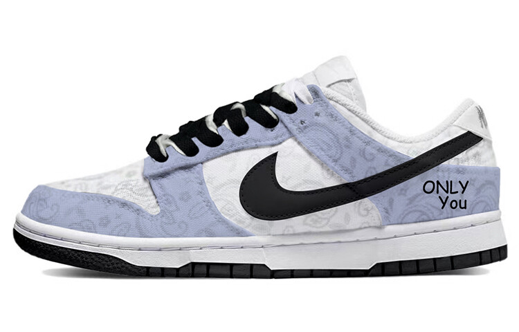 

Кроссовки Nike Dunk Skateboard Shoes Women's Low-Top White, синий