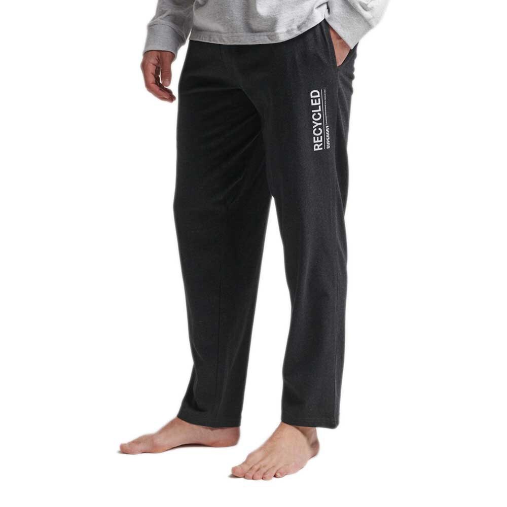 

Пижамные брюки Superdry Recycled Sleepwear Pant, черный