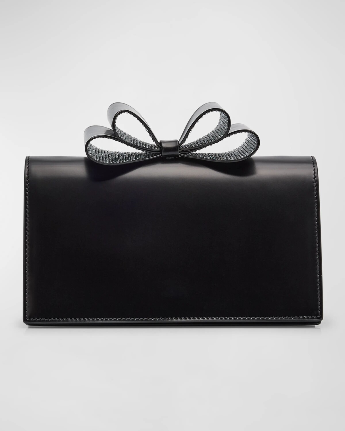 

Маленький кожаный клатч La Cadeau с бантом MACH & MACH, цвет Black
