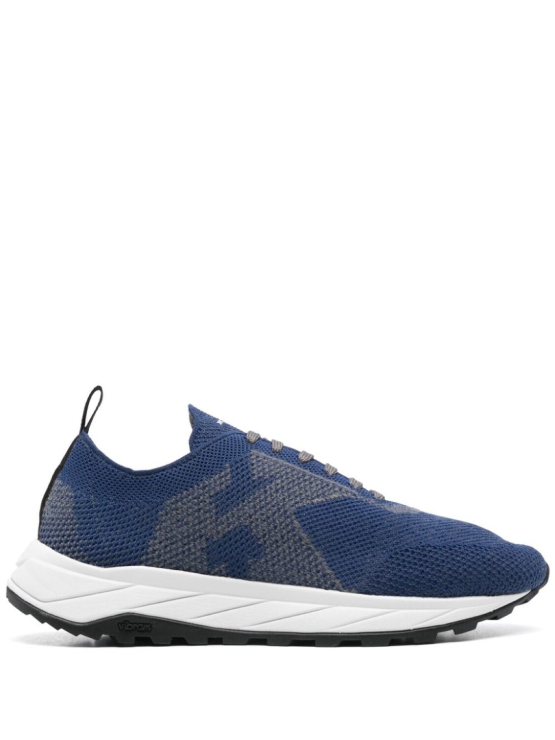 

Kiton кроссовки с логотипом и жаккардом, синий