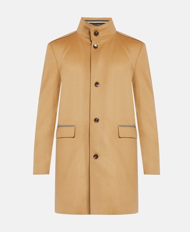 

Шерстяное пальто Boss Black, цвет Tan
