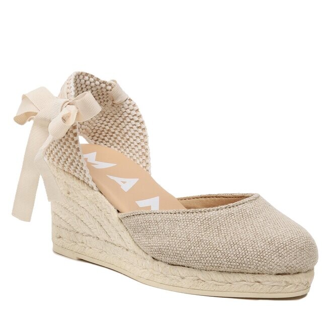 

Туфли на танкетке Manebi LowWedge Espadlilles, бежевый