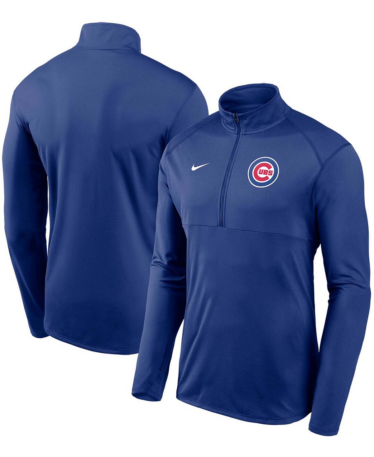 

Мужской пуловер с молнией до половины длины и логотипом команды Royal Chicago Cubs Team Element Performance Nike