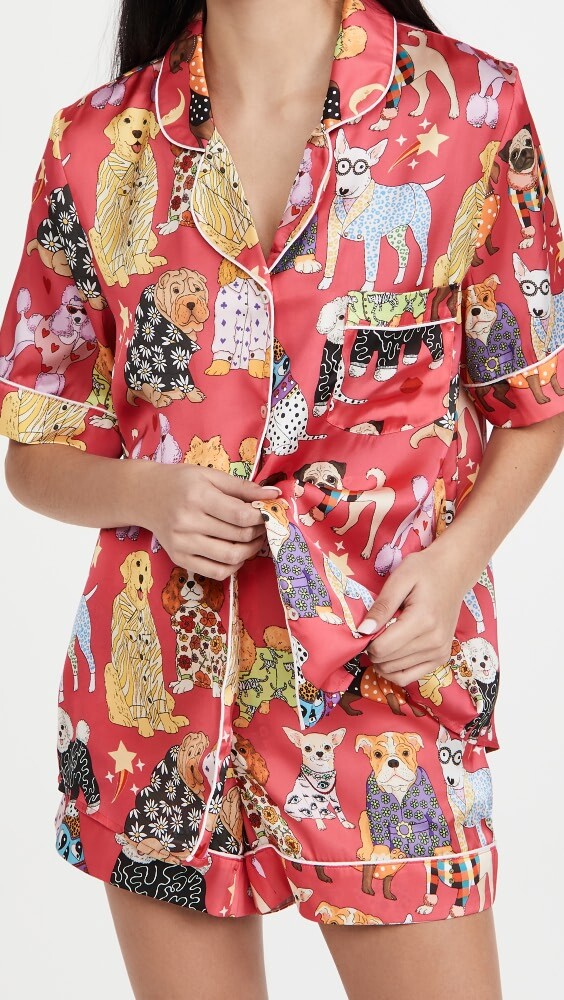 

Пижамный комплект Karen Mabon Fashion Dogs Pink Short, розовый