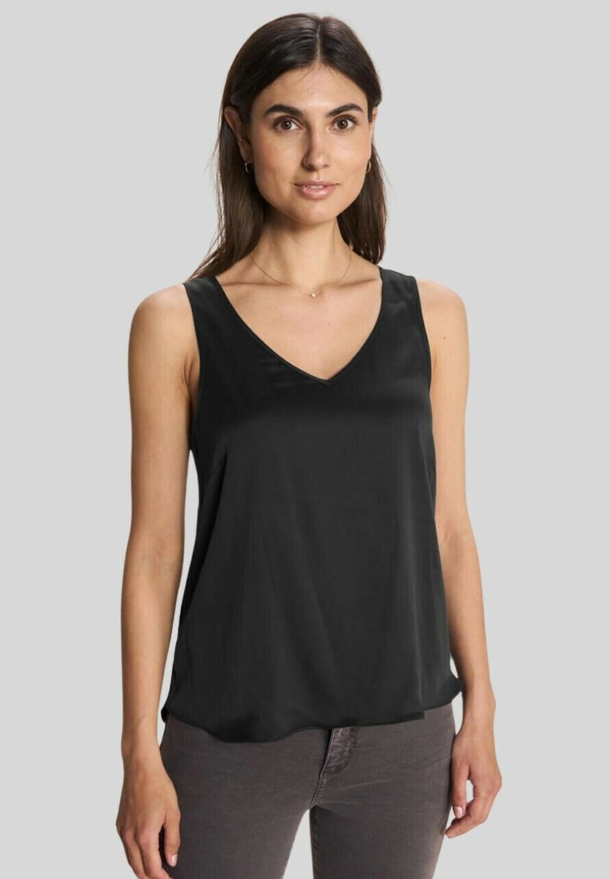 

Блуза V-NECK SILK TANK Mos Mosh, черный