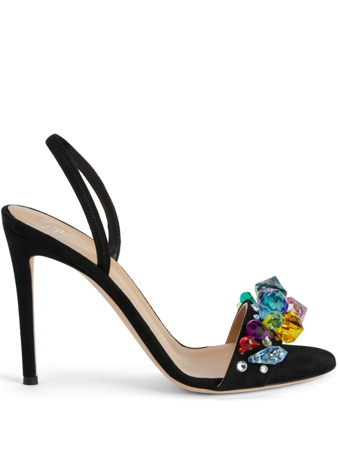 

Giuseppe Zanotti босоножки Blinda с кристаллами, черный