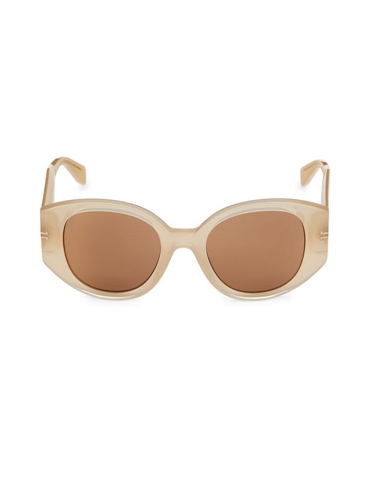 

Круглые солнцезащитные очки 51MM Marc Jacobs, бежевый