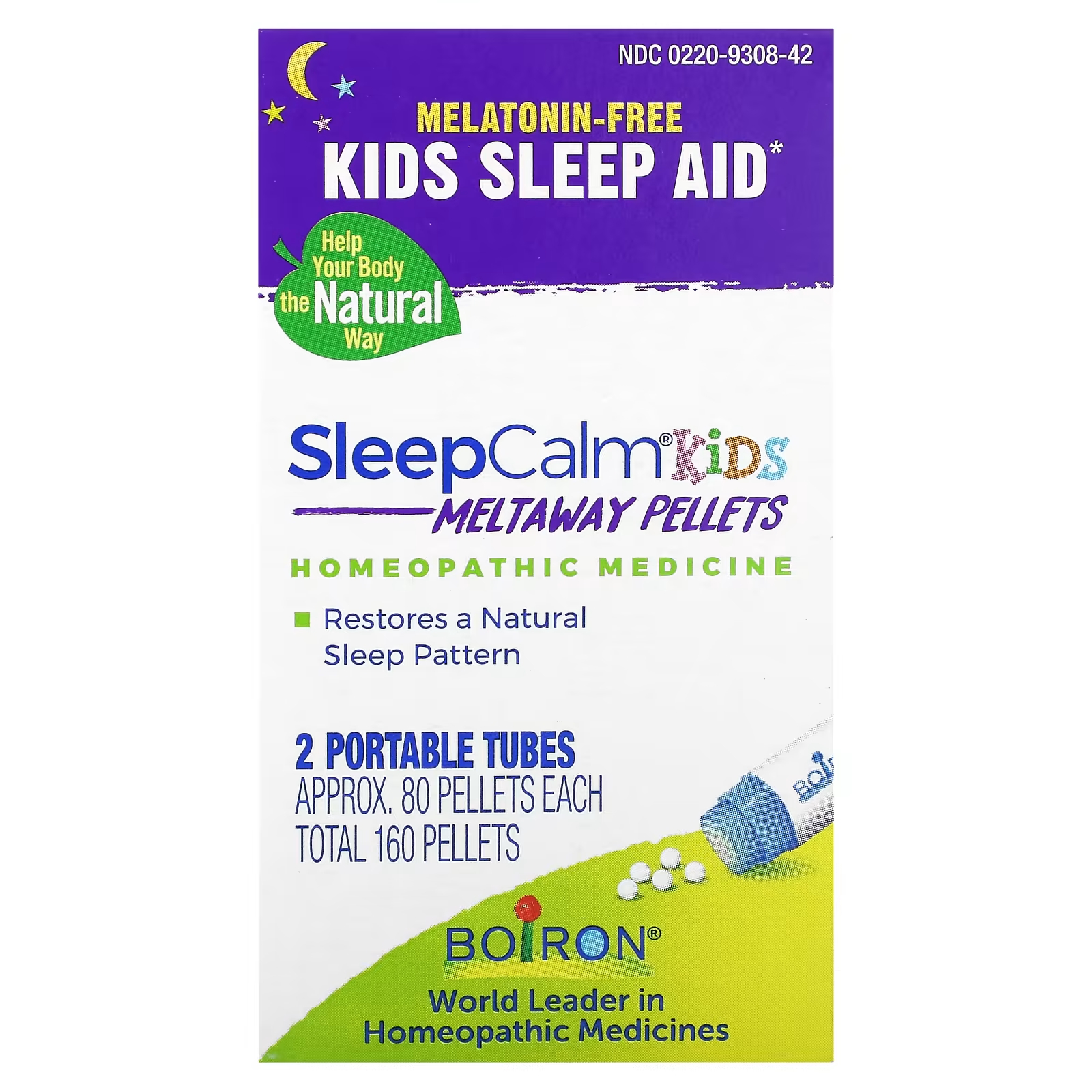 цена Детское средство для сна Boiron SleepCalm Kids, 2 портативных тюбика по 80 гранул