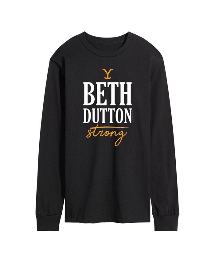цена Мужская футболка с длинным рукавом Yellowstone Beth Dutton Strong AIRWAVES, черный