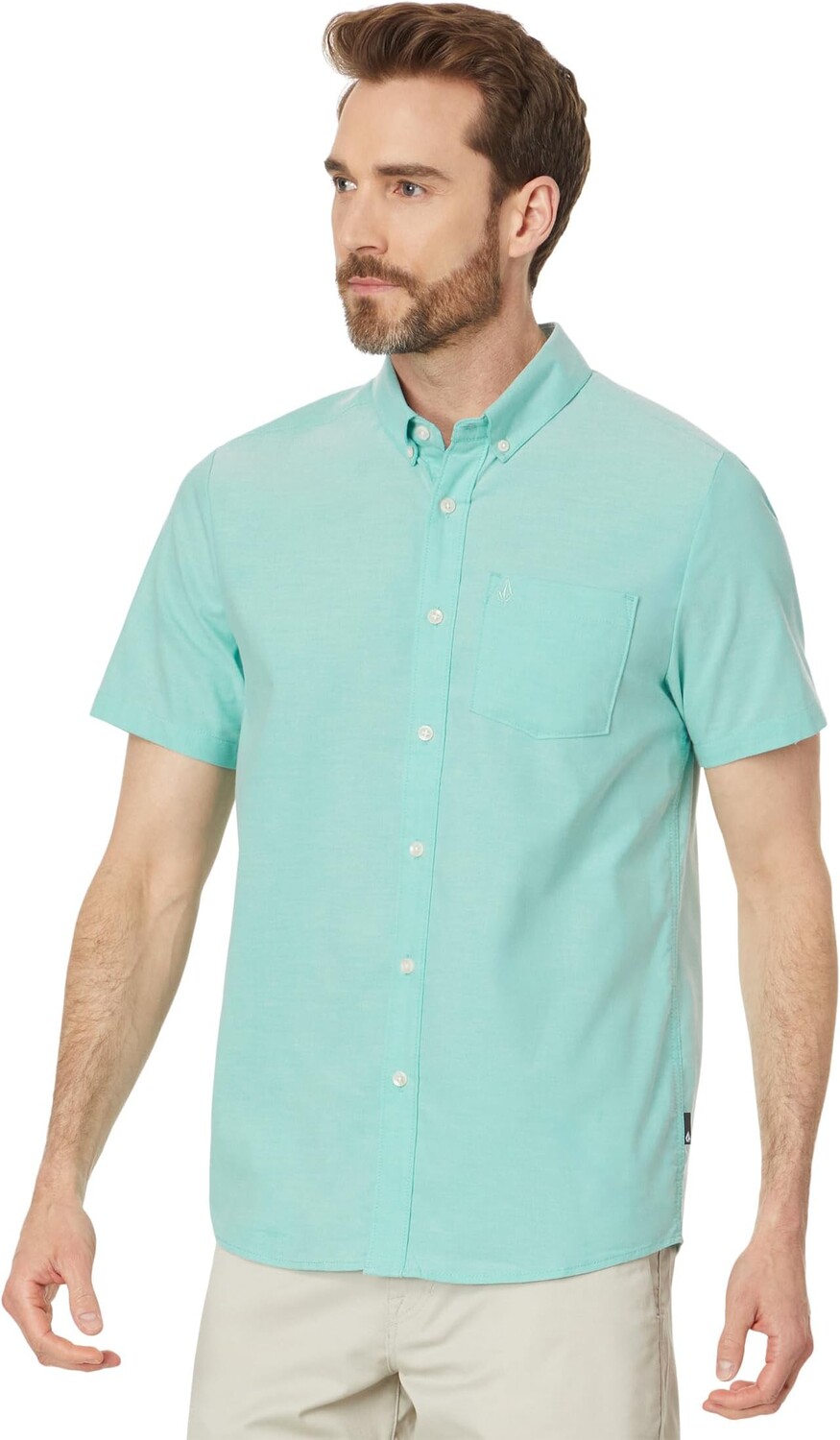 

Футболка Volcom Everett Oxford, цвет Dusty Aqua