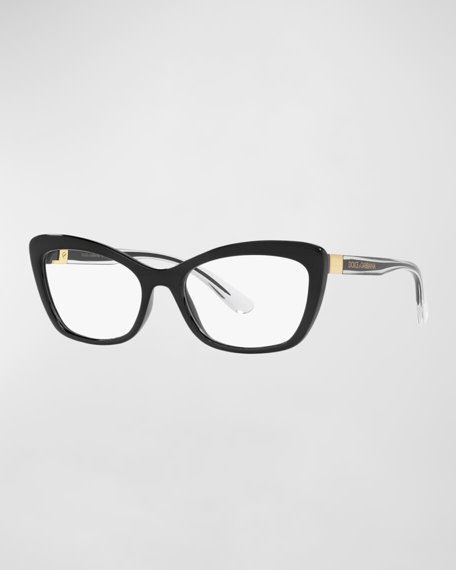 

Нейлоновые оптические очки «кошачий глаз» с логотипом Dolce&Gabbana