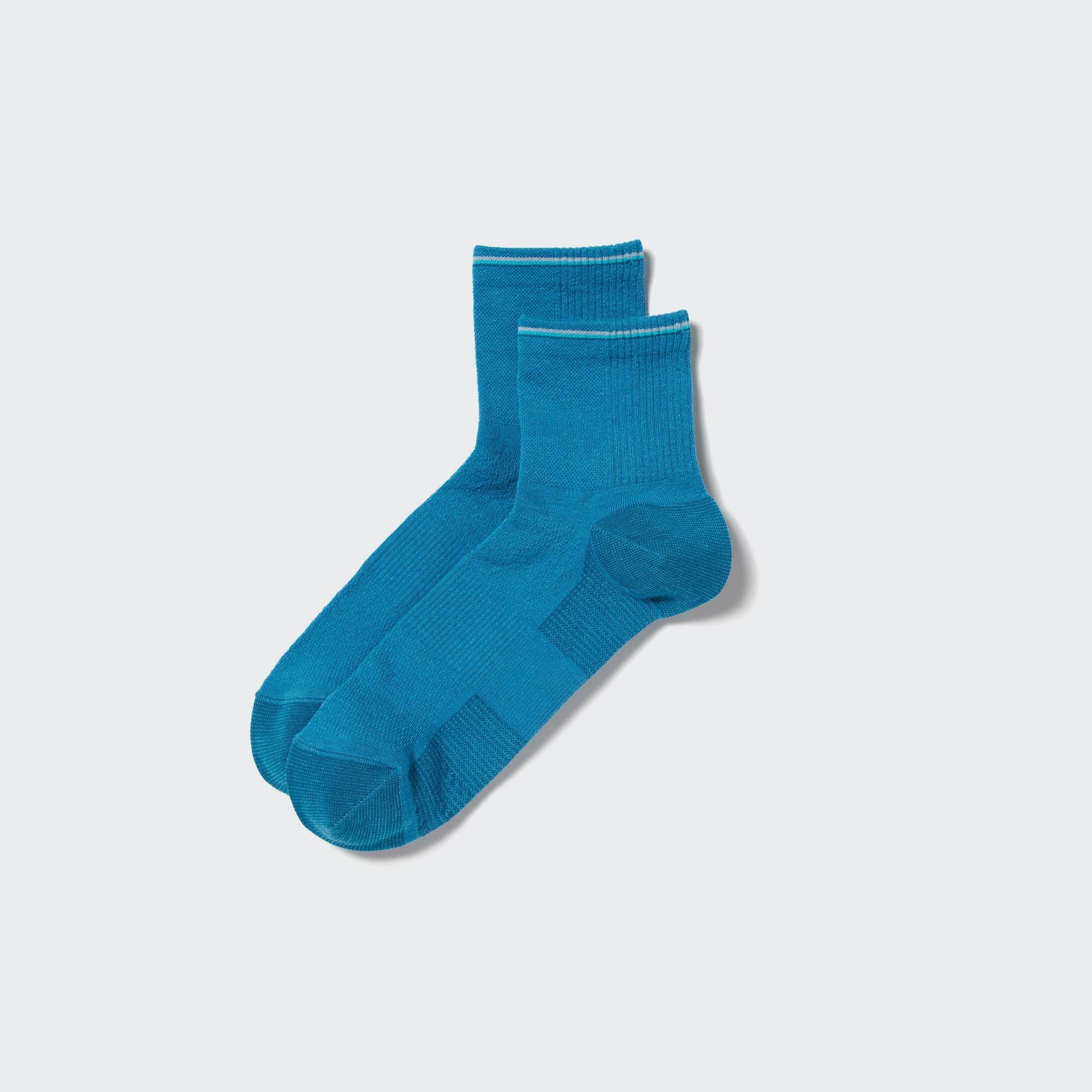 Короткие спортивные носки UNIQLO, синий спортивные короткие носки uniqlo серый