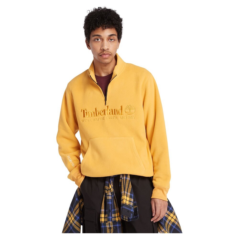 

Толстовка Timberland Linear Logo Half Zip, желтый