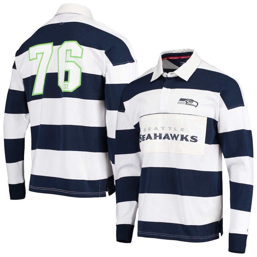 

Поло с длинным рукавом Tommy Hilfiger Seattle Seahawks, нави