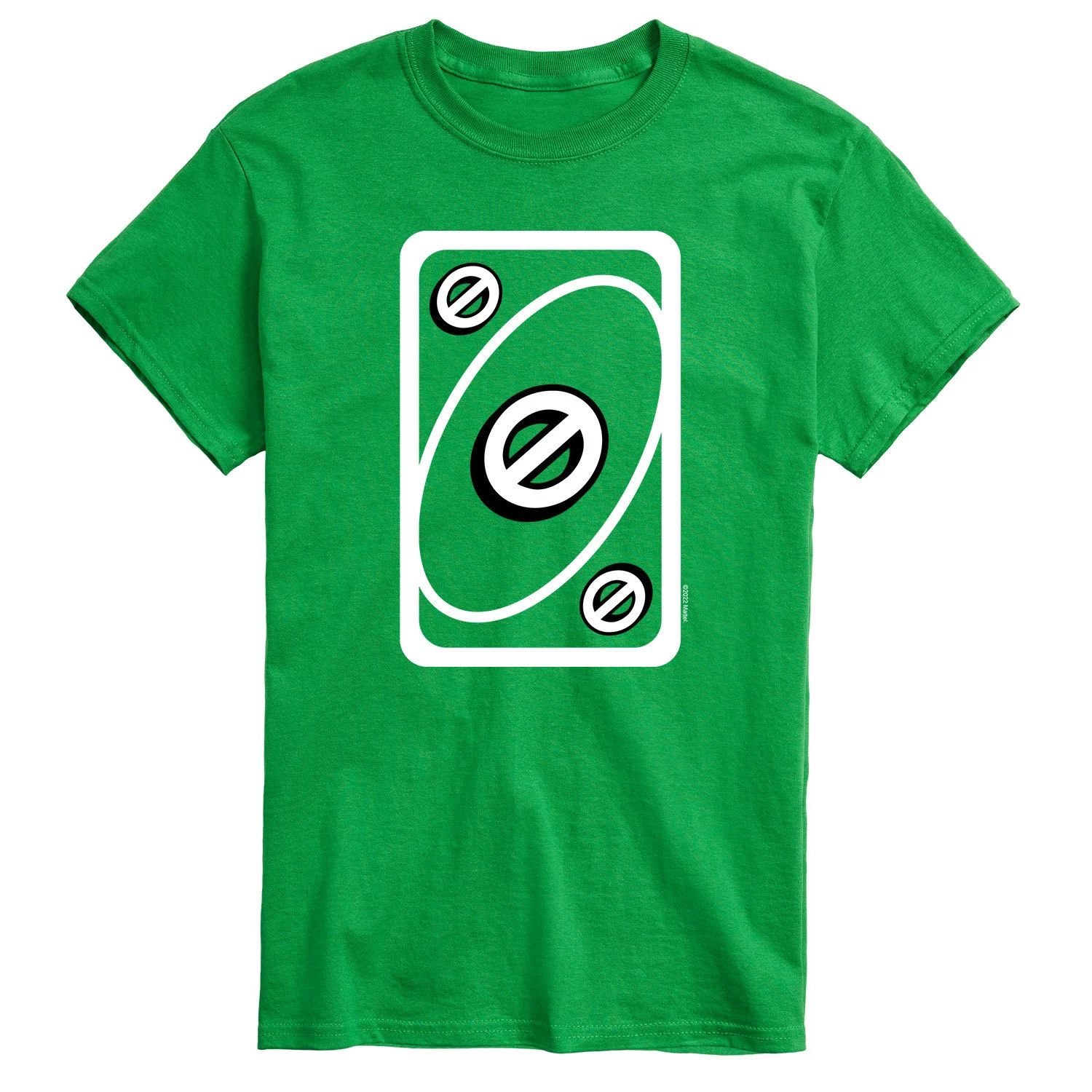 Зеленая мужская футболка Mattel UNO Skip Card