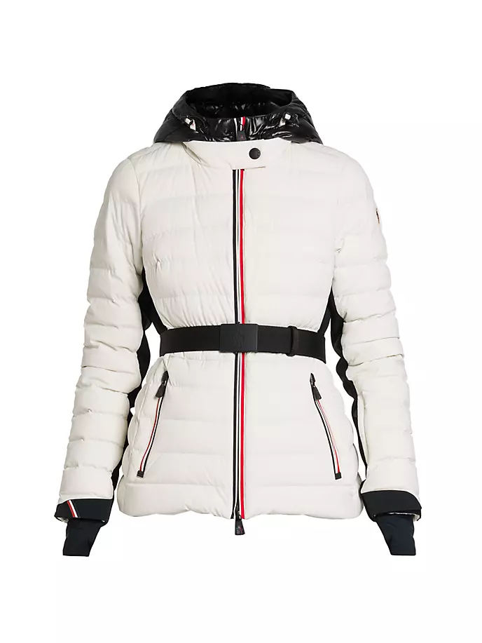 

Лыжная куртка-пуховик Grenoble Bruche с французским флагом и поясом Moncler Grenoble, белый