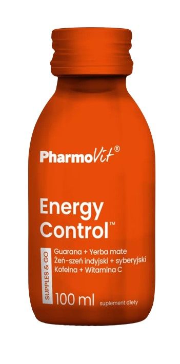 Препарат, повышающий энергию Pharmovit Supples & Go Energy Control, 100 мл препарат укрепляющий иммунитет pharmovit supples