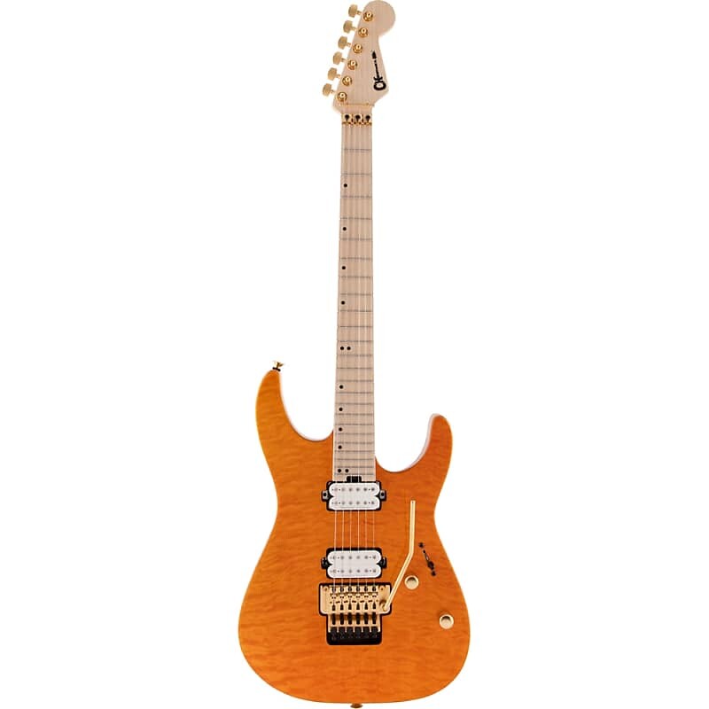 

Электрогитара Charvel Pro-Mod DK24 HH FR M Mahogany Guitar with Quilt Maple, Maple, Dark Amber