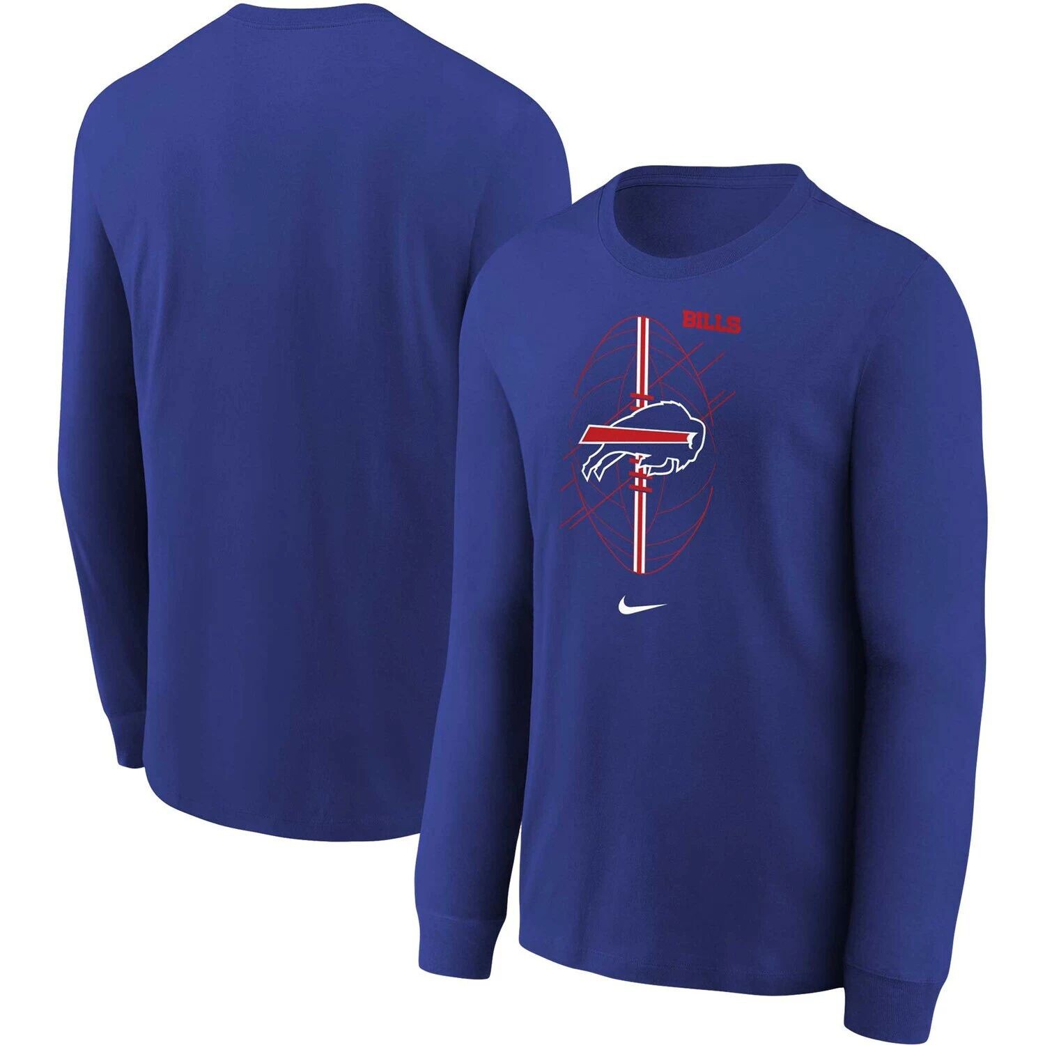 

Футболка с длинными рукавами Nike Royal Buffalo Bills Icon для малышей Nike