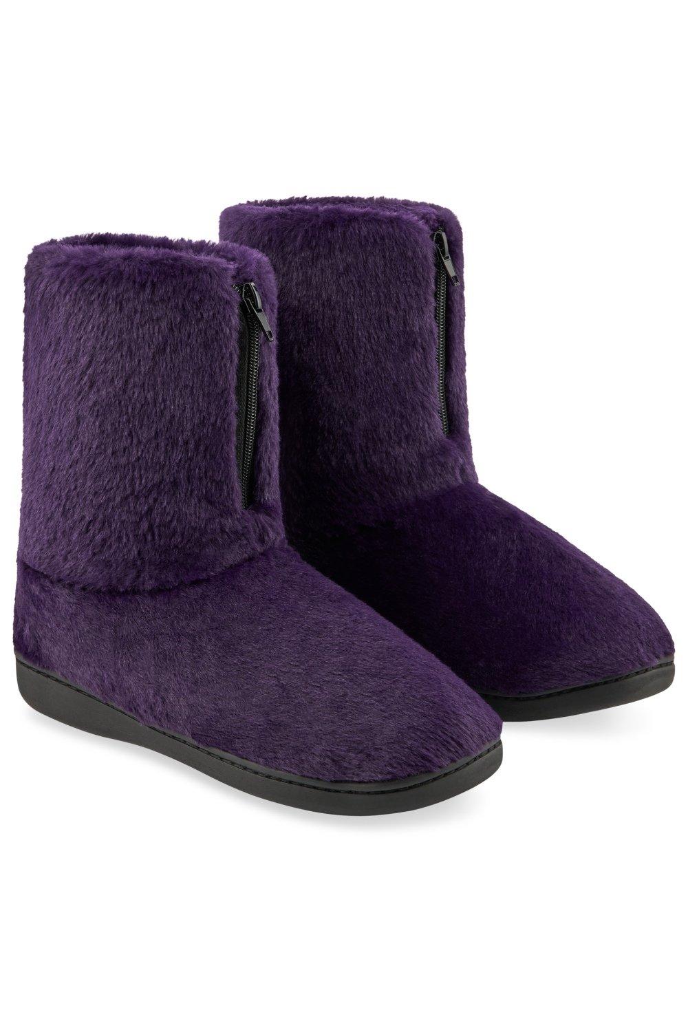 цена Роскошные тапочки-ботинки CityComfort, фиолетовый
