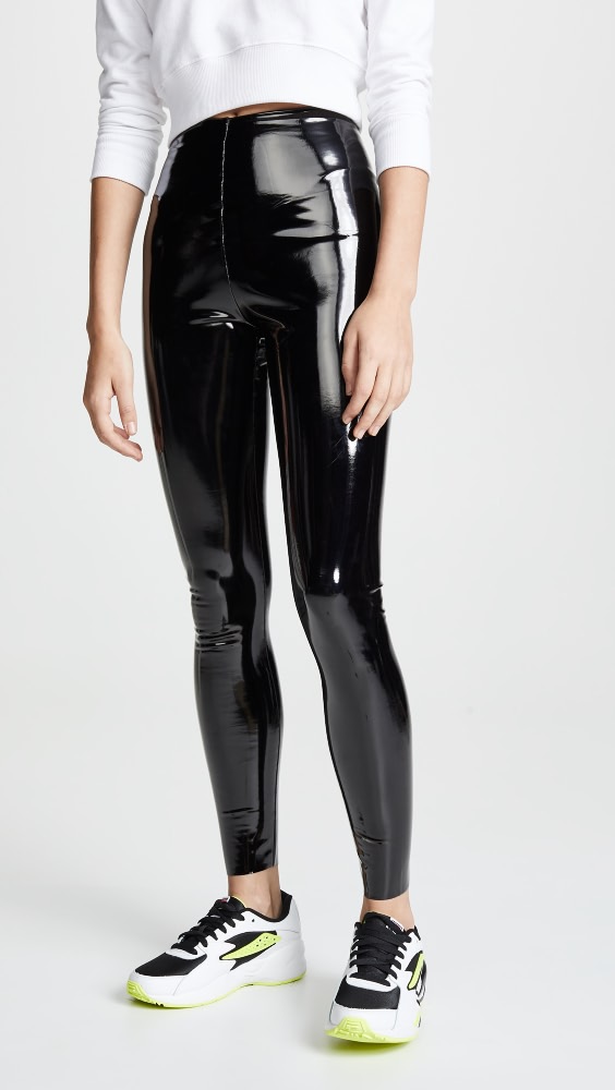 

Леггинсы Commando Faux Patent Leather Perfect Control Leggings, черный