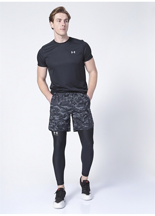 

Черно-белые мужские тайтсы Under Armour, Черный