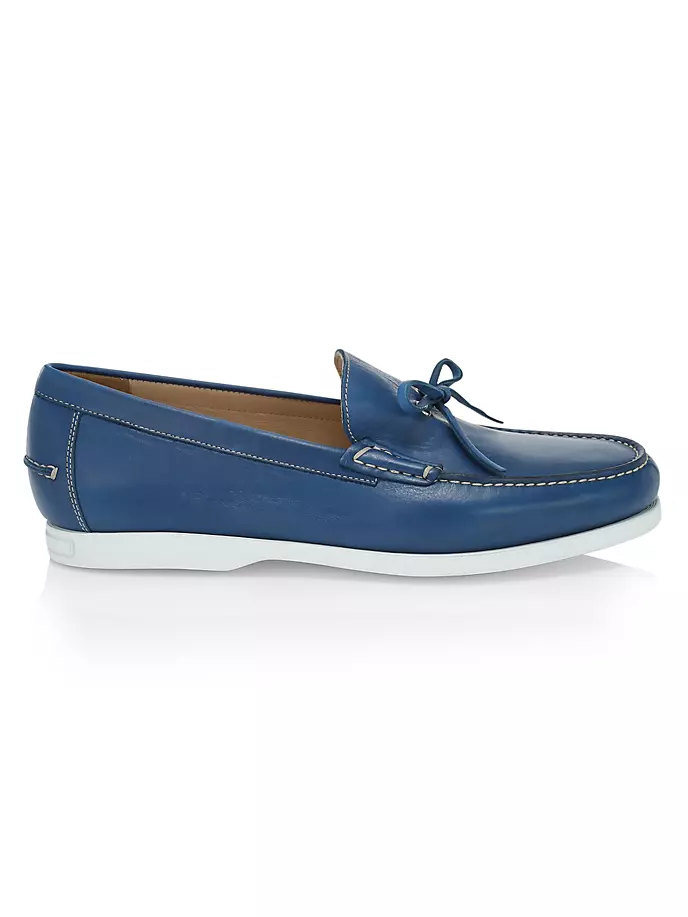 

КОЛЛЕКЦИЯ Кожаные топсайдеры Saks Fifth Avenue, цвет cobalt