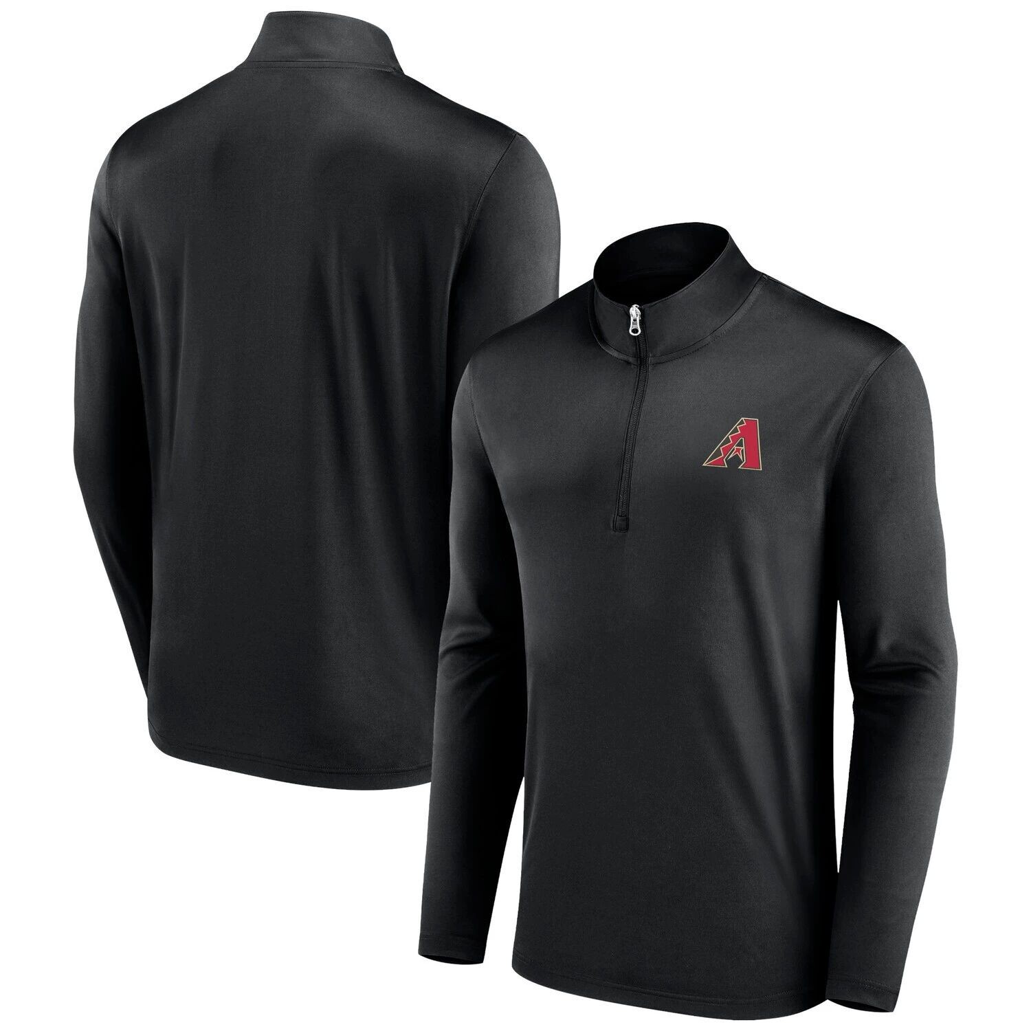 

Мужская черная брендовая куртка с молнией четверть четверти Arizona Diamondbacks Underdog Mindset Fanatics, Черный