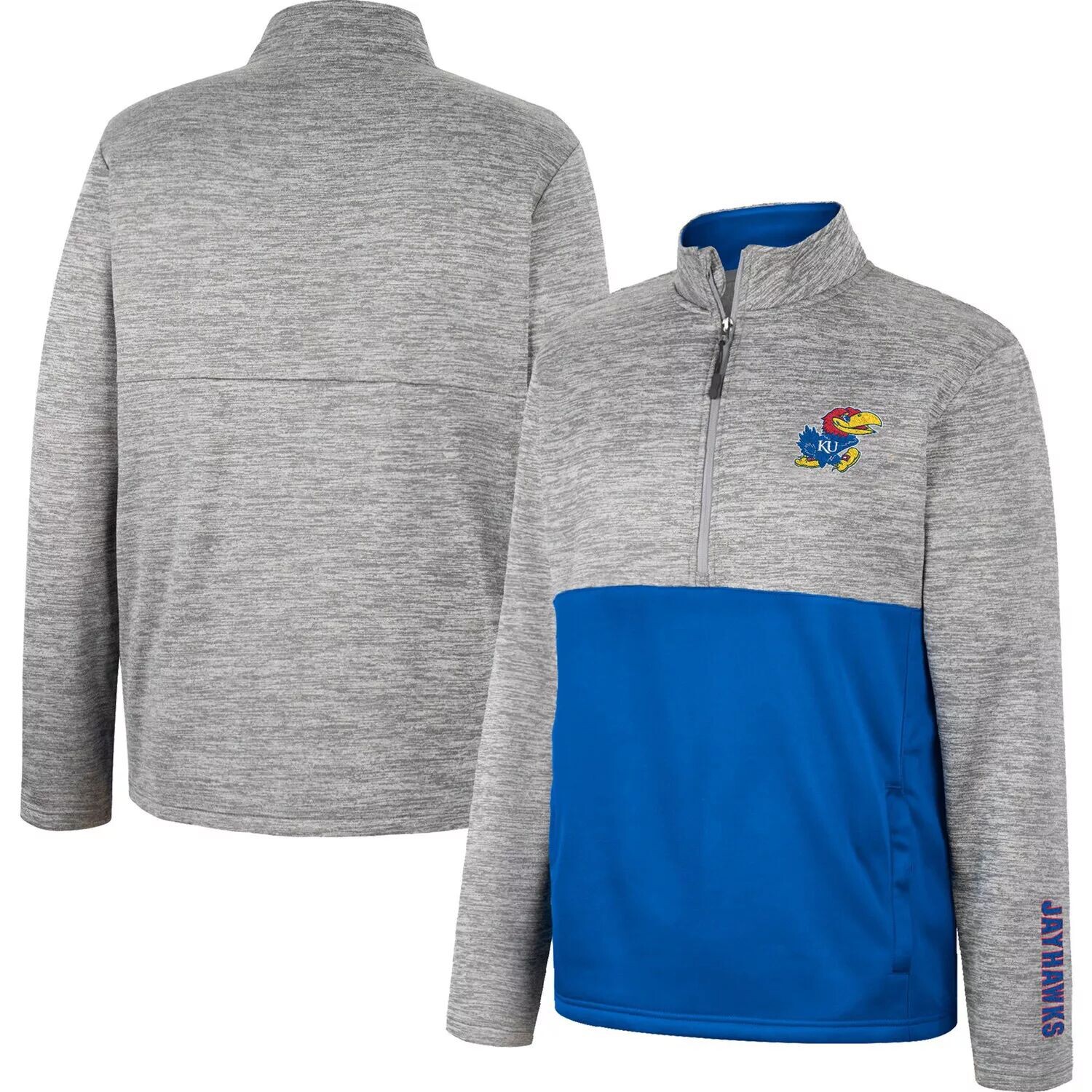 

Мужская серая куртка на молнии Kansas Jayhawks John Colosseum