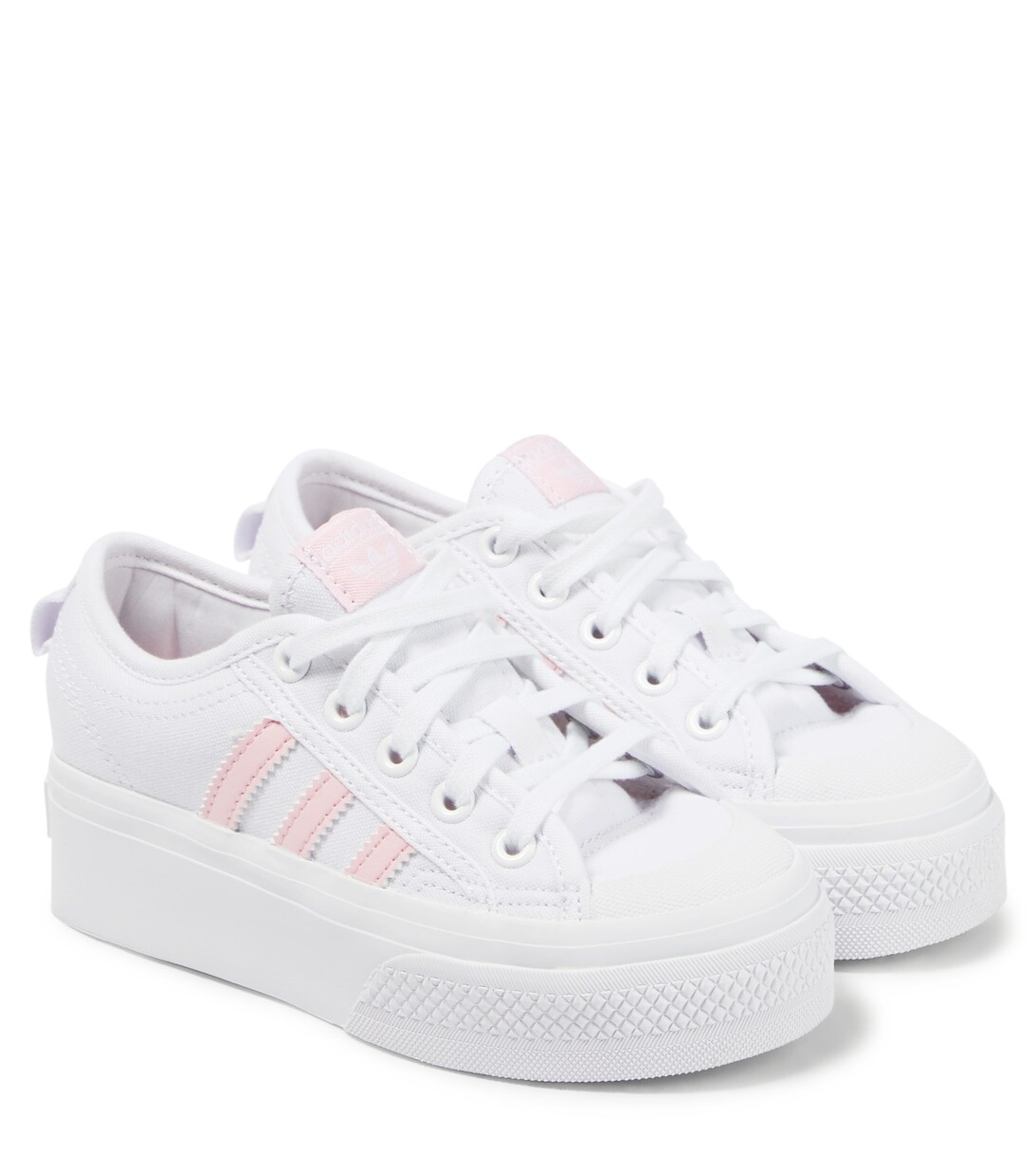 

Кроссовки Nizza на платформе Adidas Originals, белый