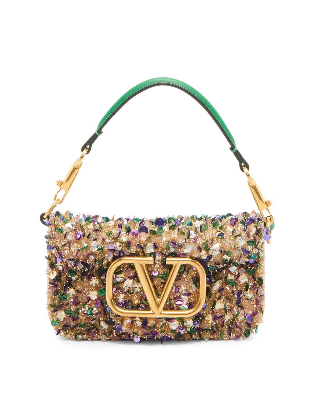 

Маленькая сумка через плечо Loco с украшением Valentino Garavani, разноцветный
