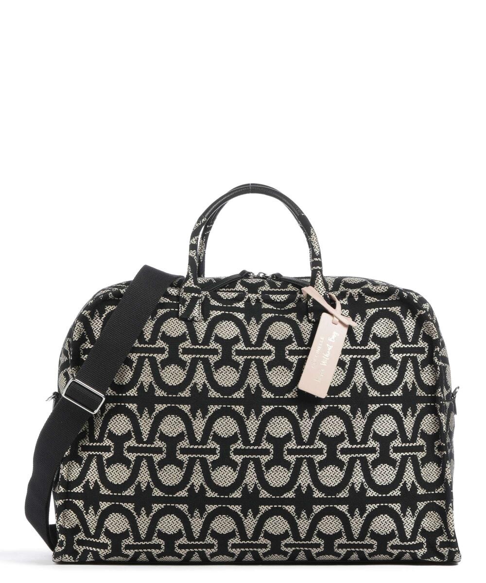

Летняя сумка-шоппер с монограммой Never Without Bag, текстиль Coccinelle, черный