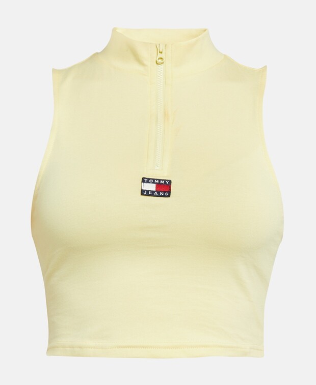 

Вязанный крючком топ Tommy Hilfiger, желтый