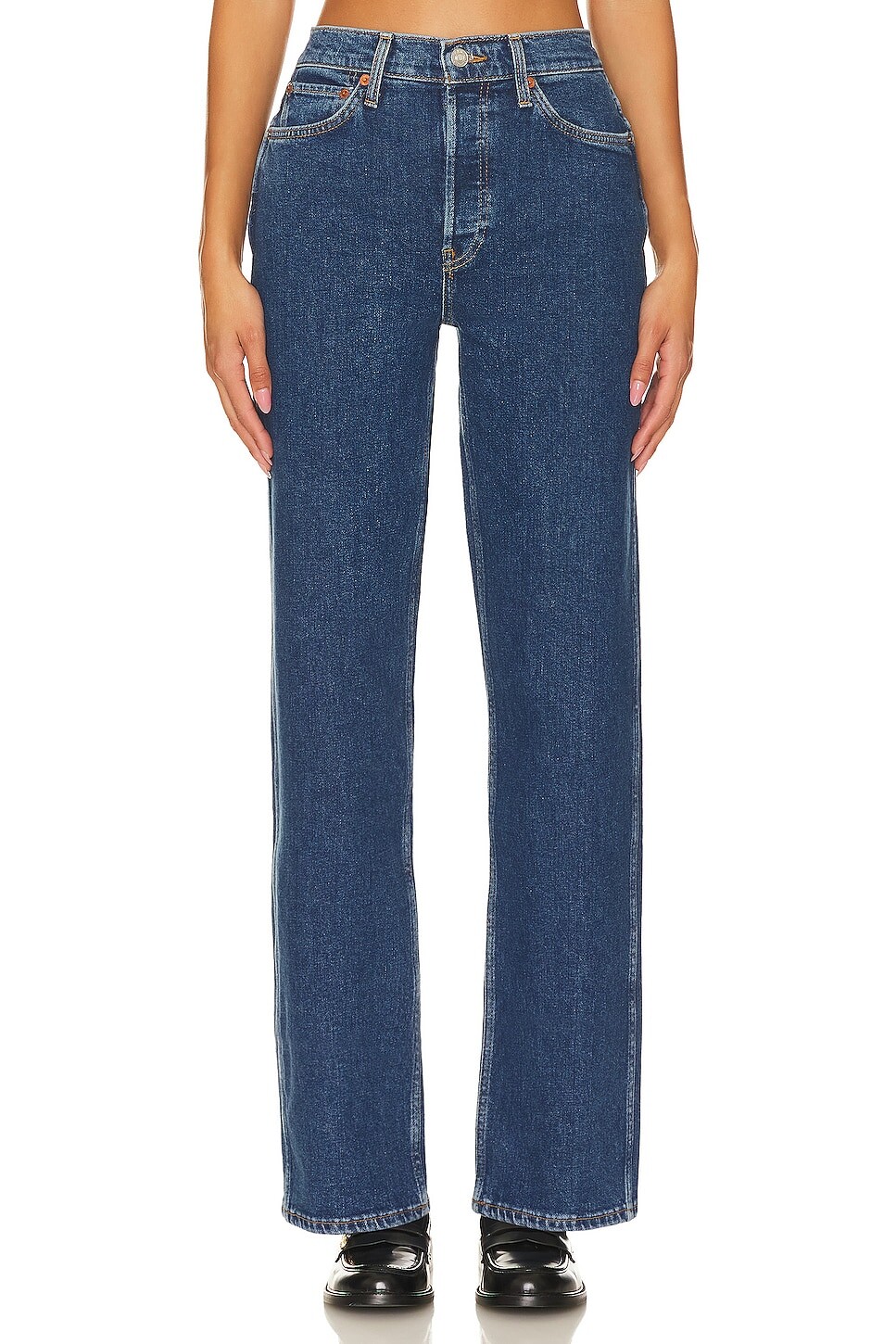 

Брюки RE/DONE Originals 90s High Rise Loose, цвет Western Rinse