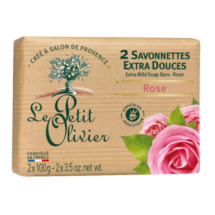 Мыло Jabones en pastilla Le Petit Olivier, Rosas bonelle petit