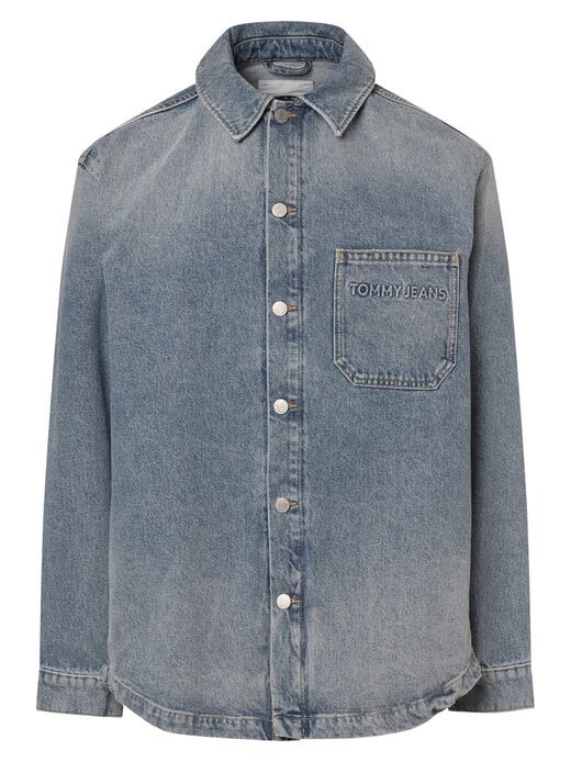 

Джинсовая рубашка Tommy Jeans, серый